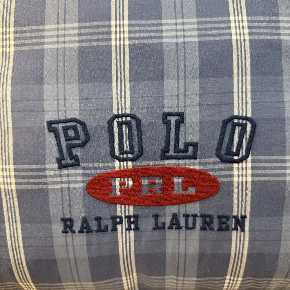 Ralph Lauren Polo PRL Tartan Plaid Pillow Wedge Bolster 20
